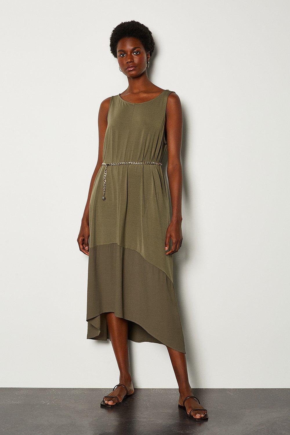 khaki maxi