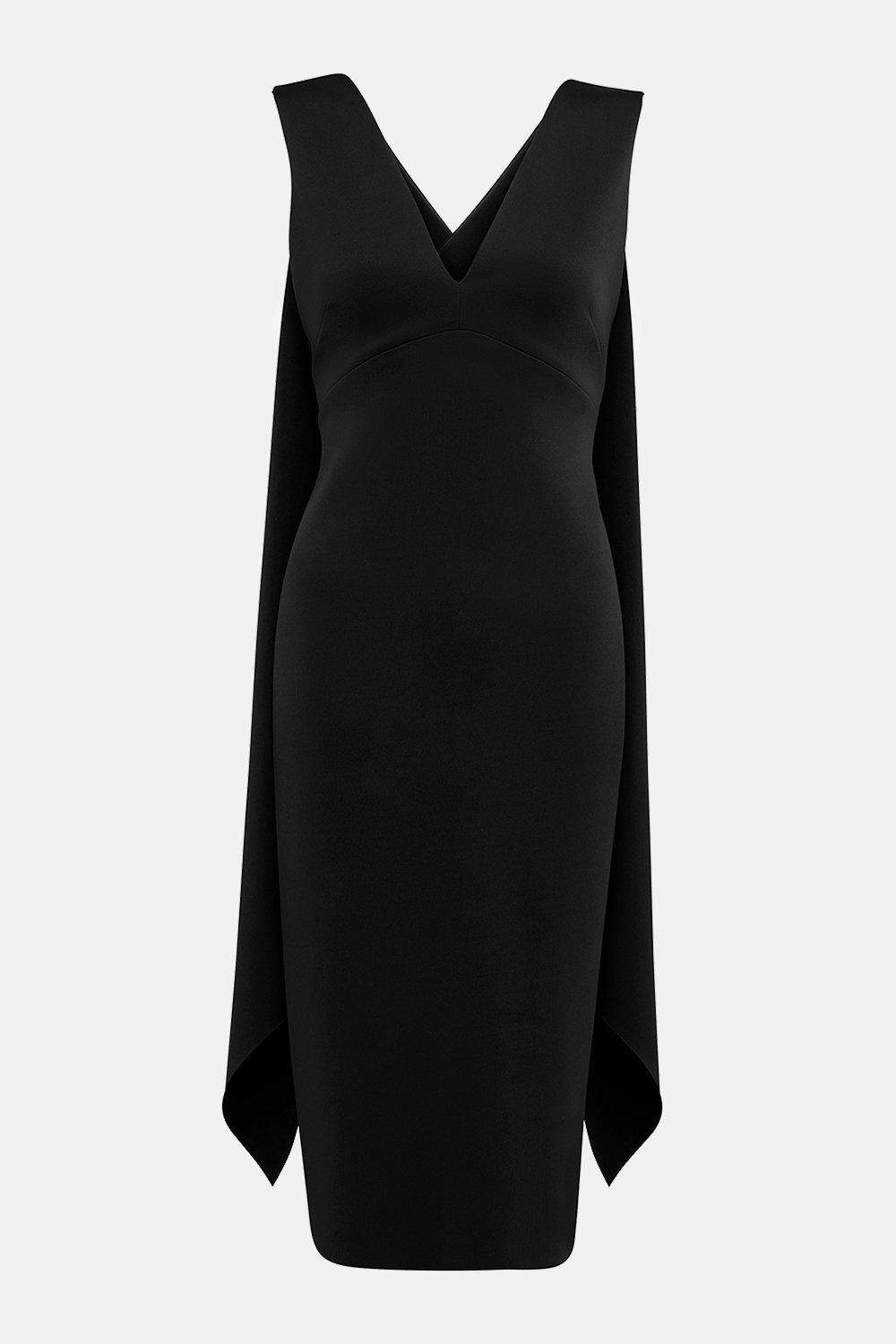 karen millen black midi dress