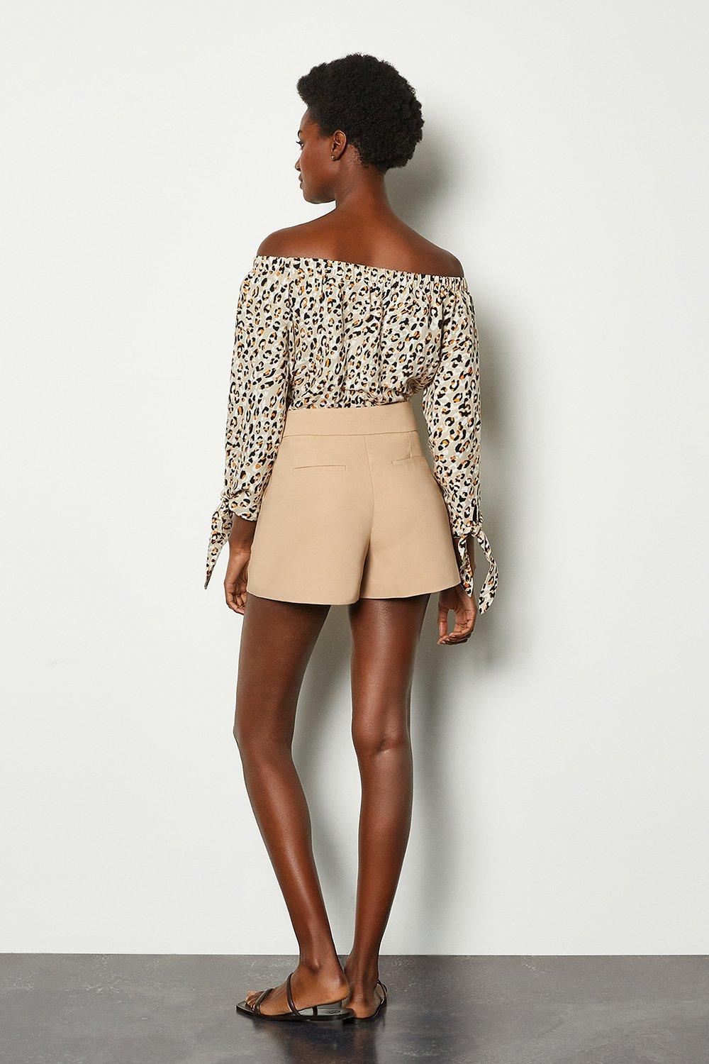 animal print bardot