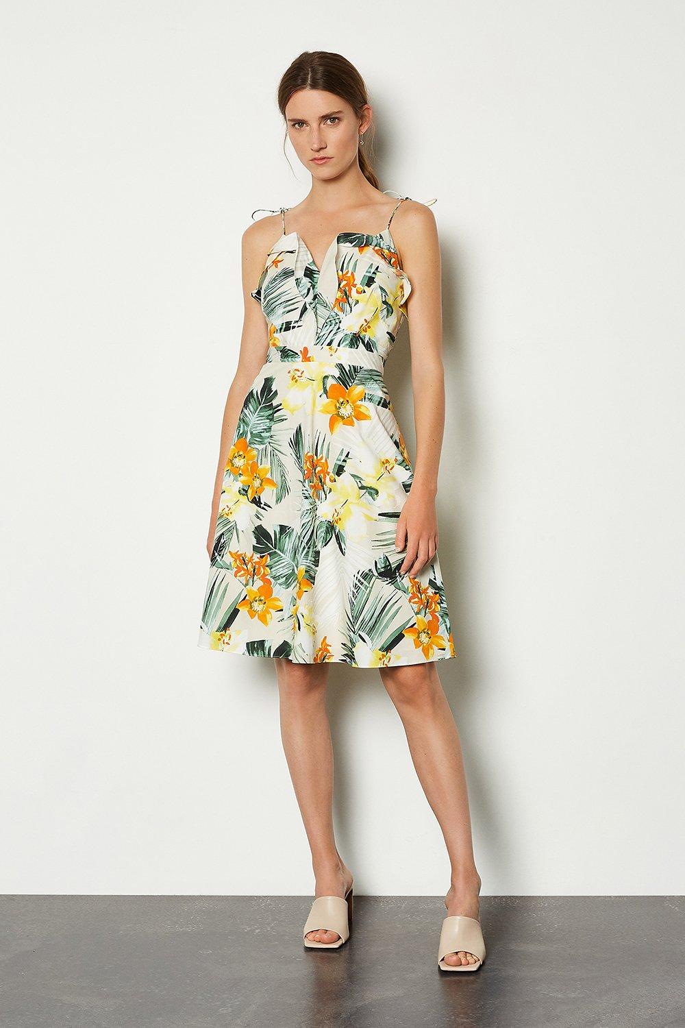 karen millen flower dress