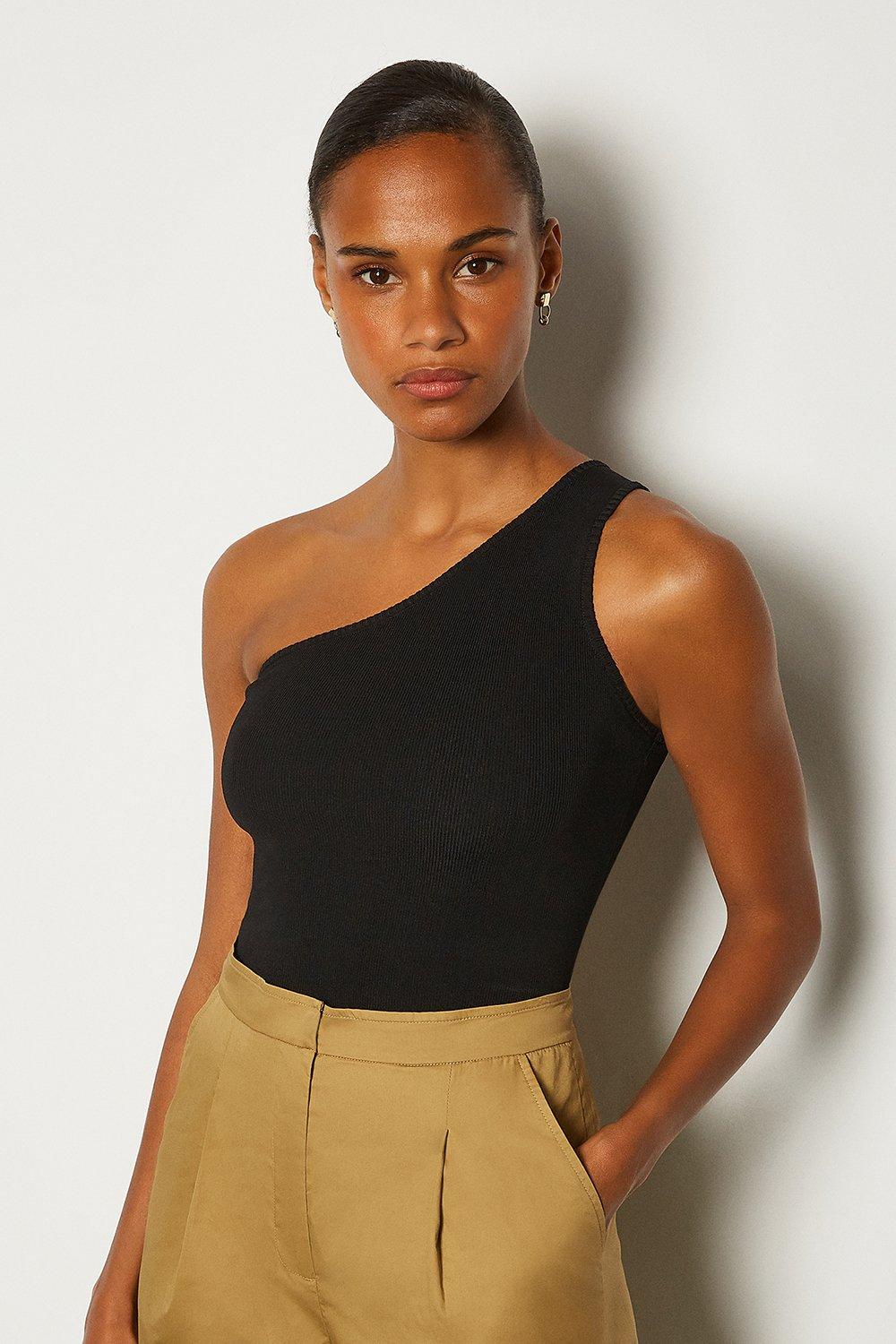 one shoulder neckline