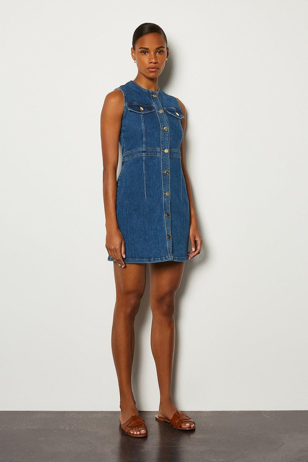 denim dress karen millen