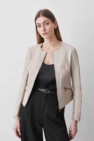 Women's Leather Jackets | Karen Millen
