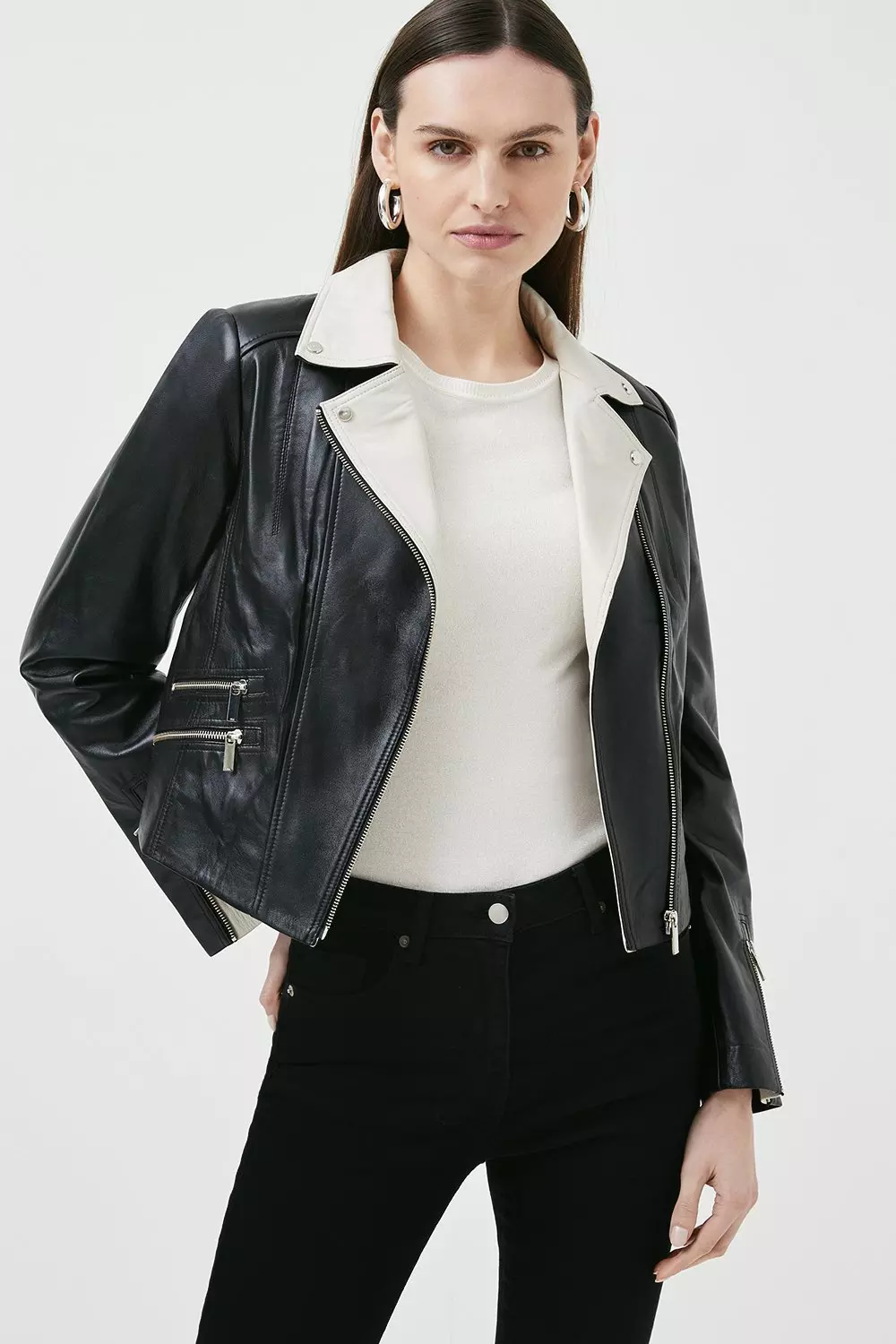 Leather jacket sale karen millen