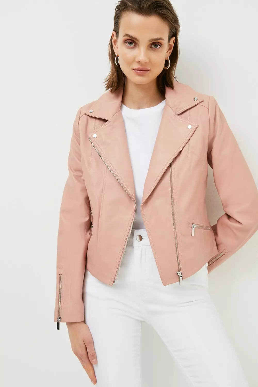 Blush deals moto jacket