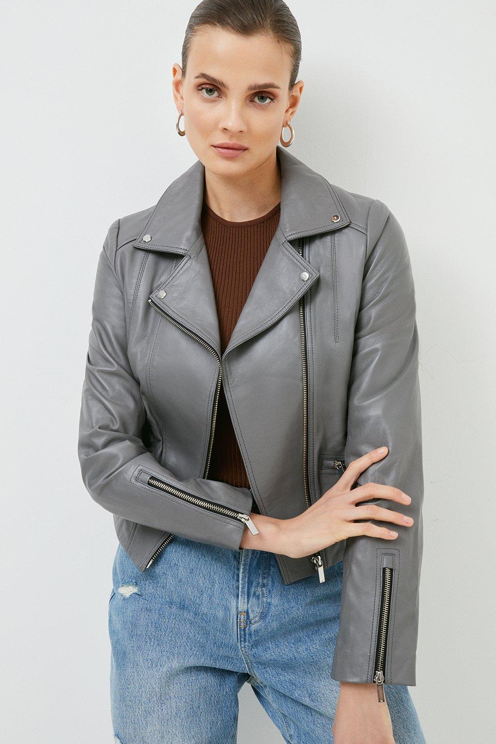 Women's Leather Jackets   Karen Millen US