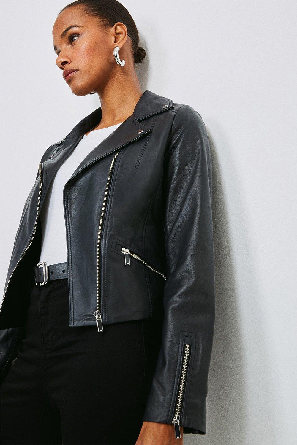 Leather jacket hotsell karen millen