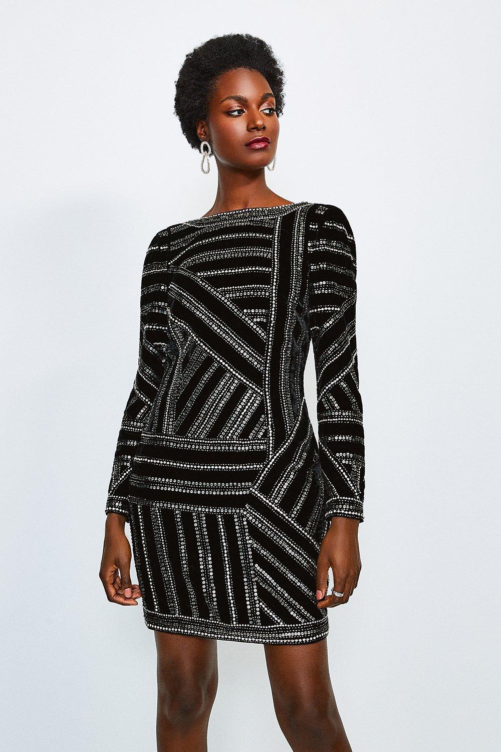 karen millen beaded dress