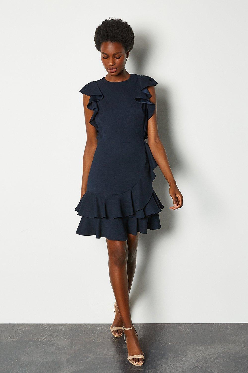 karen millen navy dress
