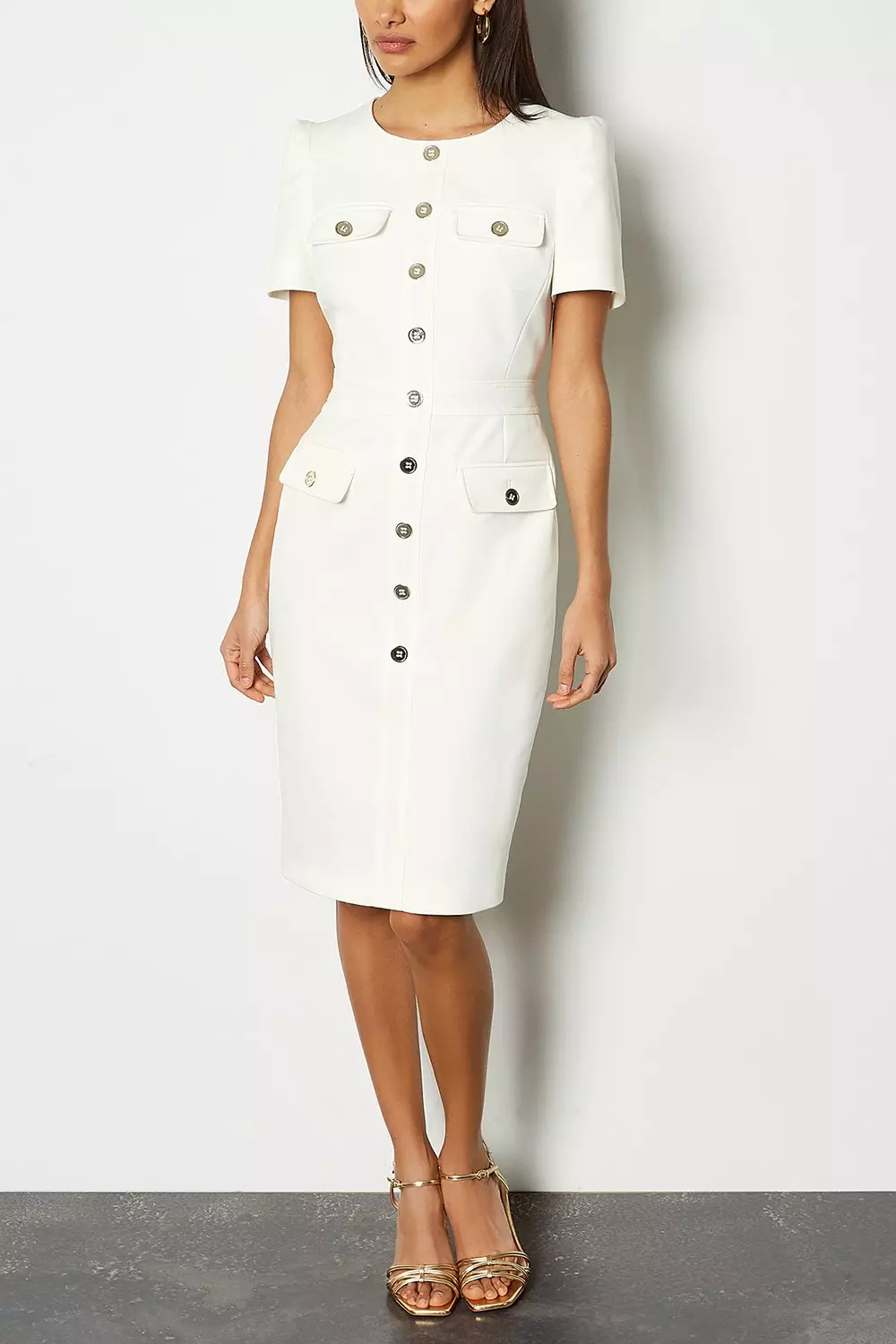 White sales utility dress