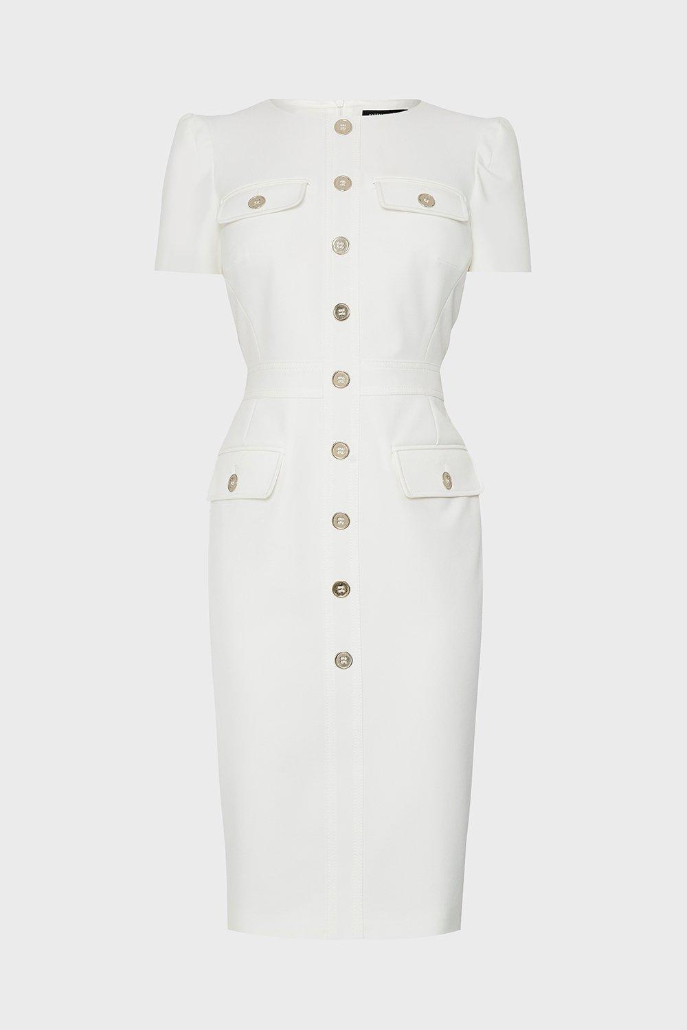 karen millen denim utility dress