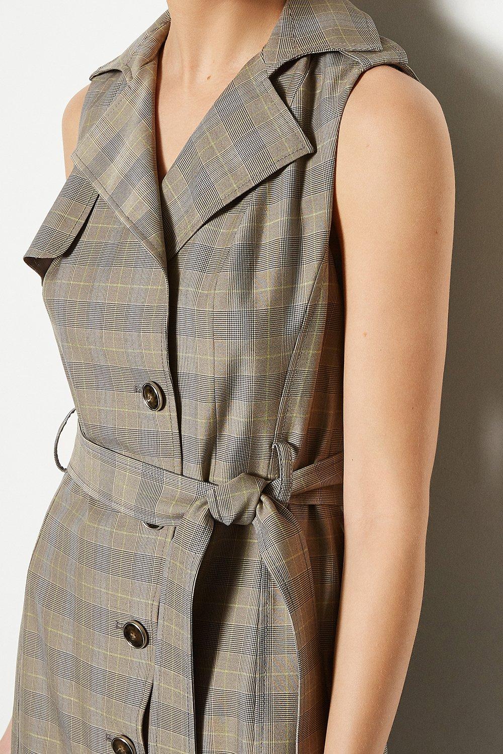 karen millen tailored belted dress