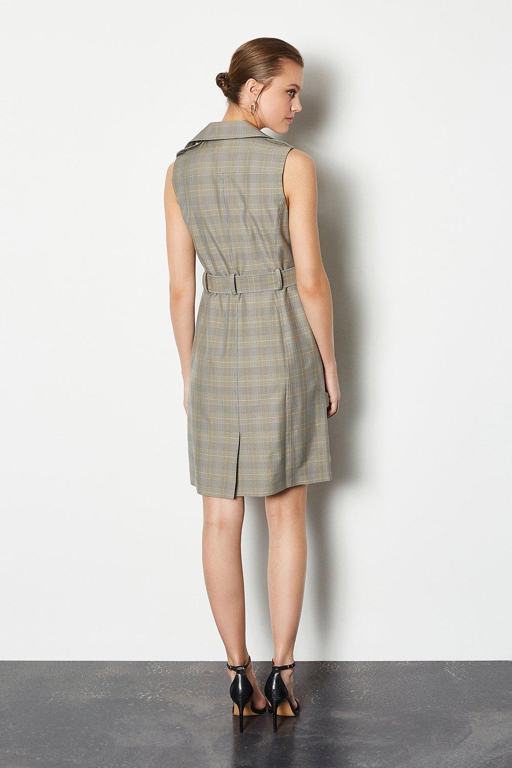 karen millen tailored belted dress