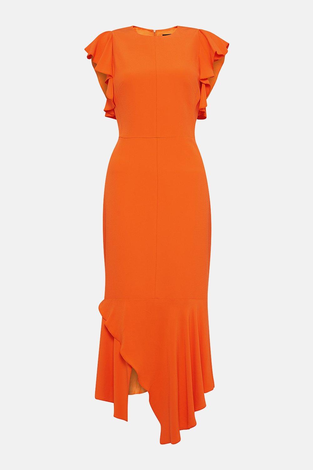 karen millen ruffle dress