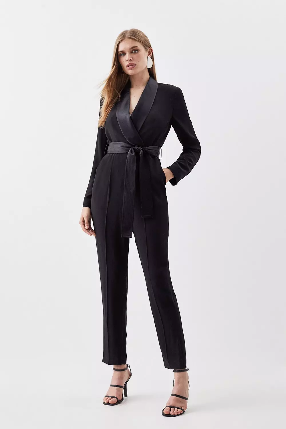 Tuxedo hot sale style jumpsuit