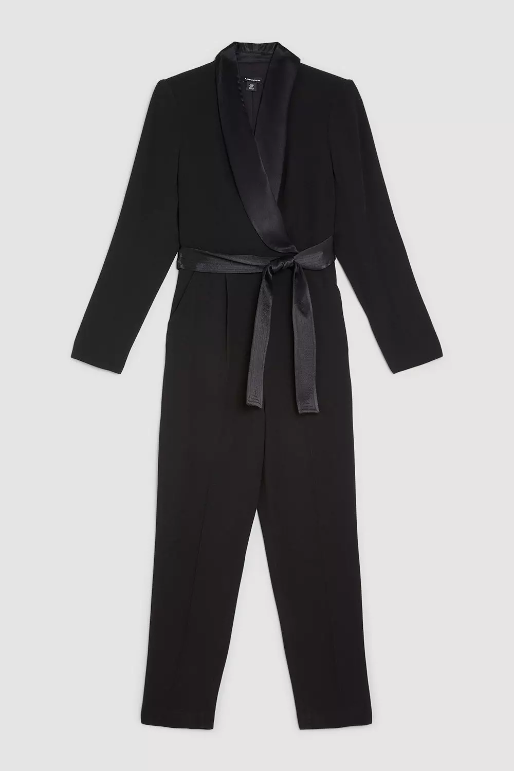 Petite Tuxedo Jumpsuit