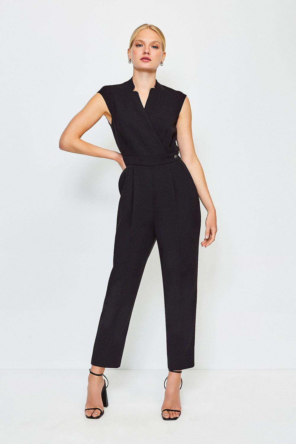 karen millen black jumpsuit