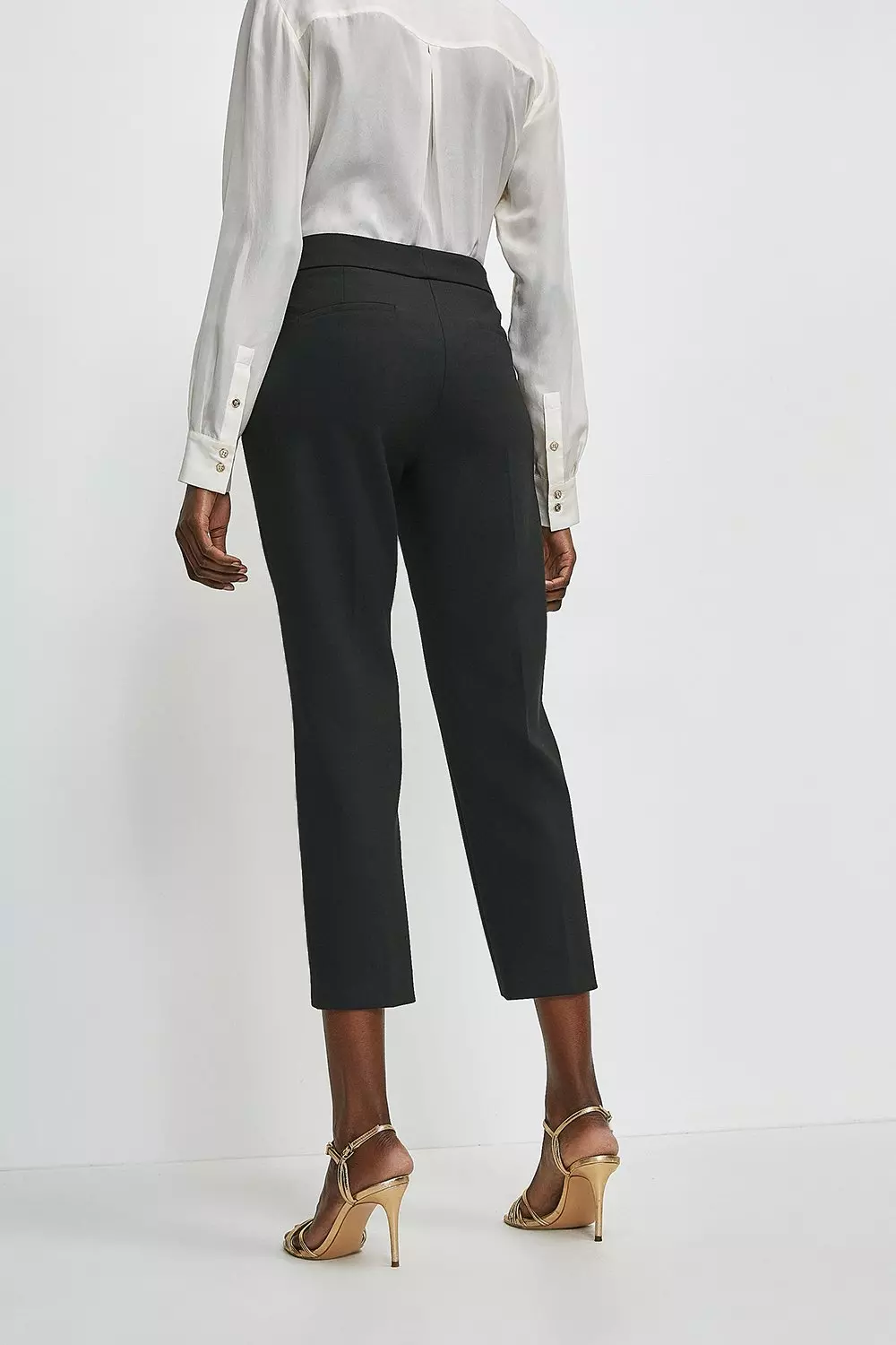 High waisted capri store trousers