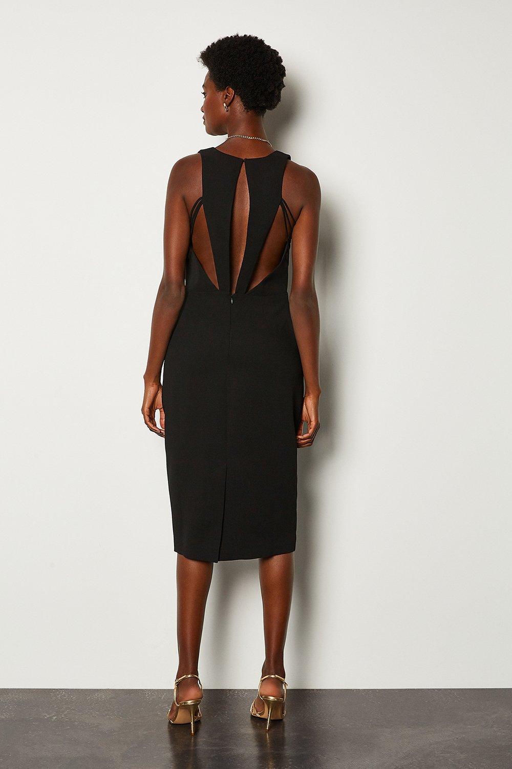 karen millen strappy pencil dress