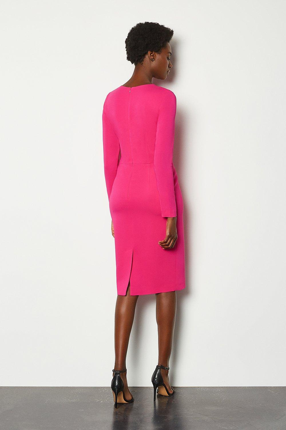 pink pencil dress