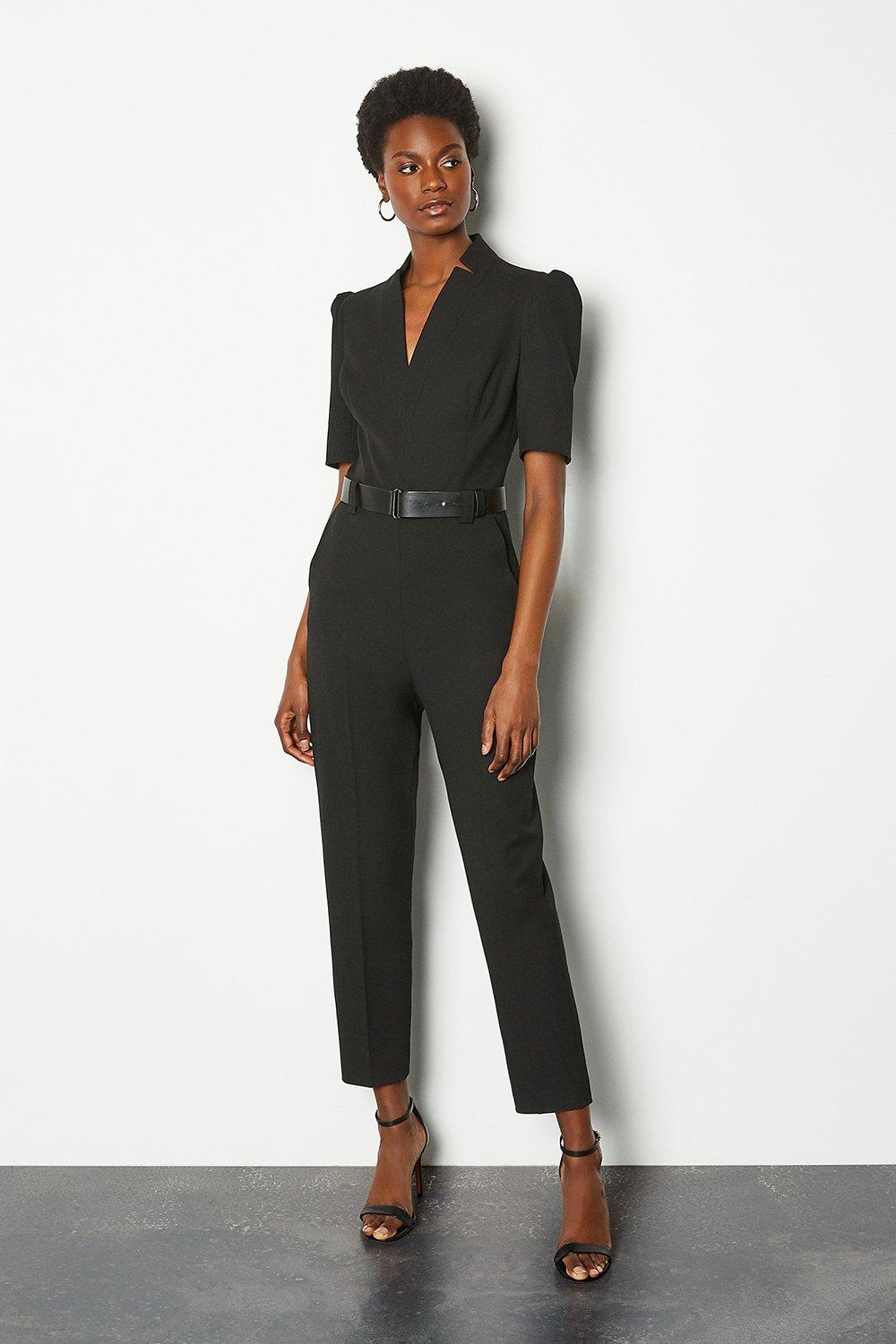 karen millen black jumpsuit