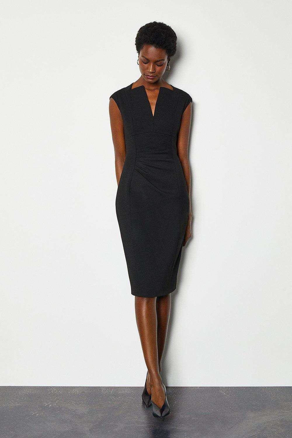 crossover neckline dress karen millen