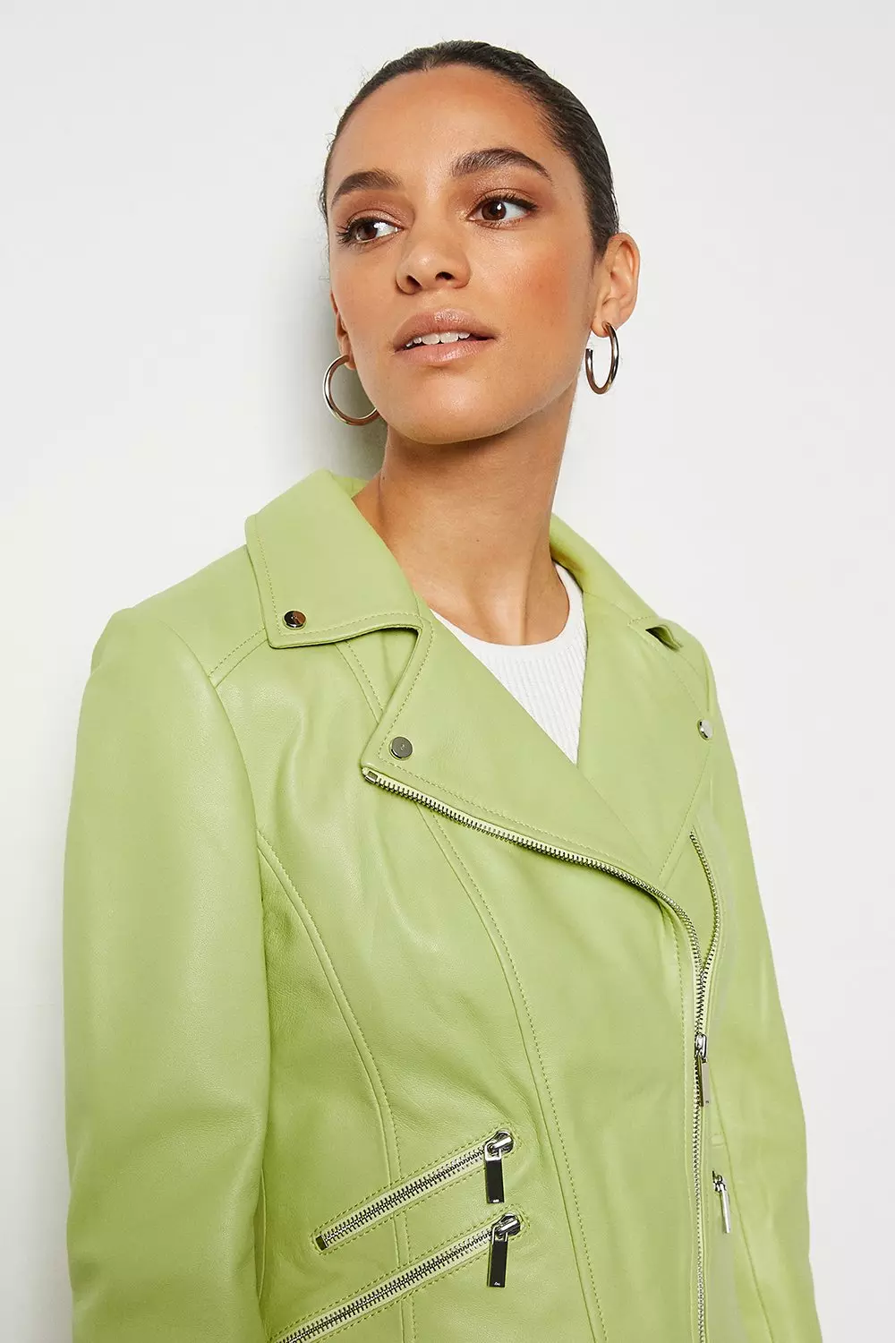 Karen millen suede outlet biker jacket