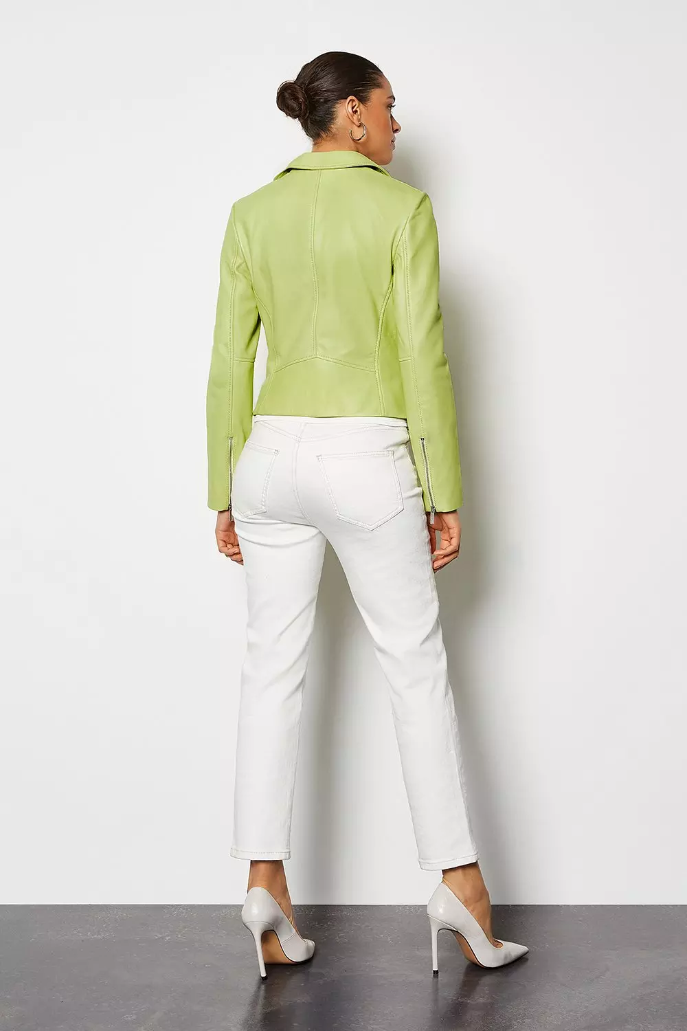 Lime biker outlet jacket