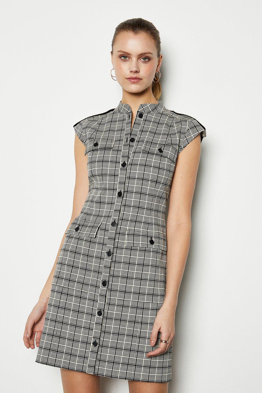 karen millen jacquard dress