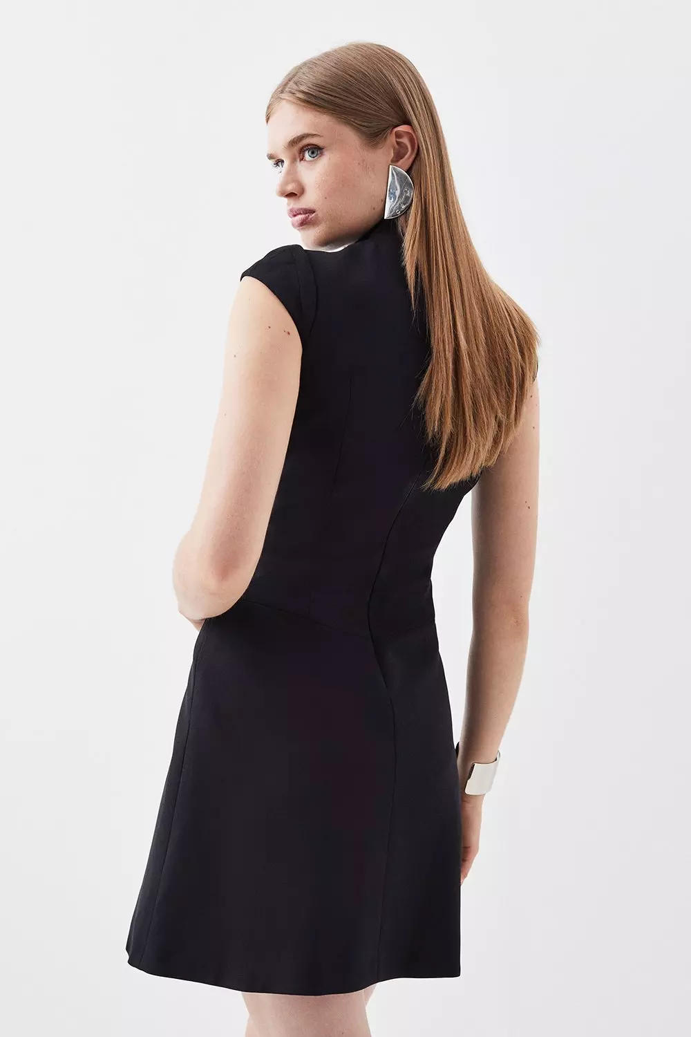 Military Tailored Mini Dress | Karen Millen