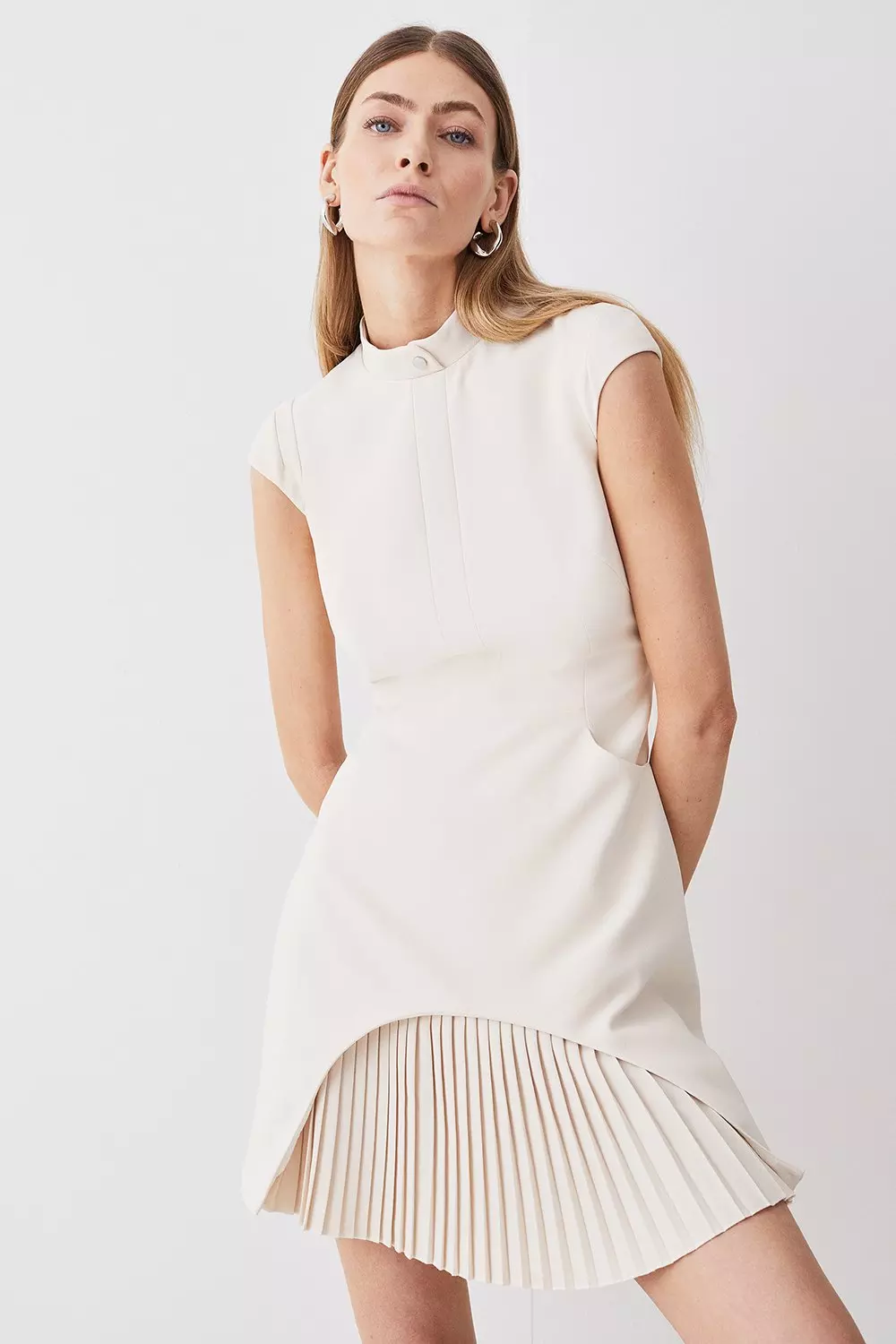 Karen millen shop cream dress