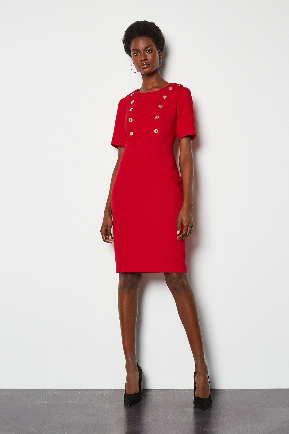 karen millen military dress