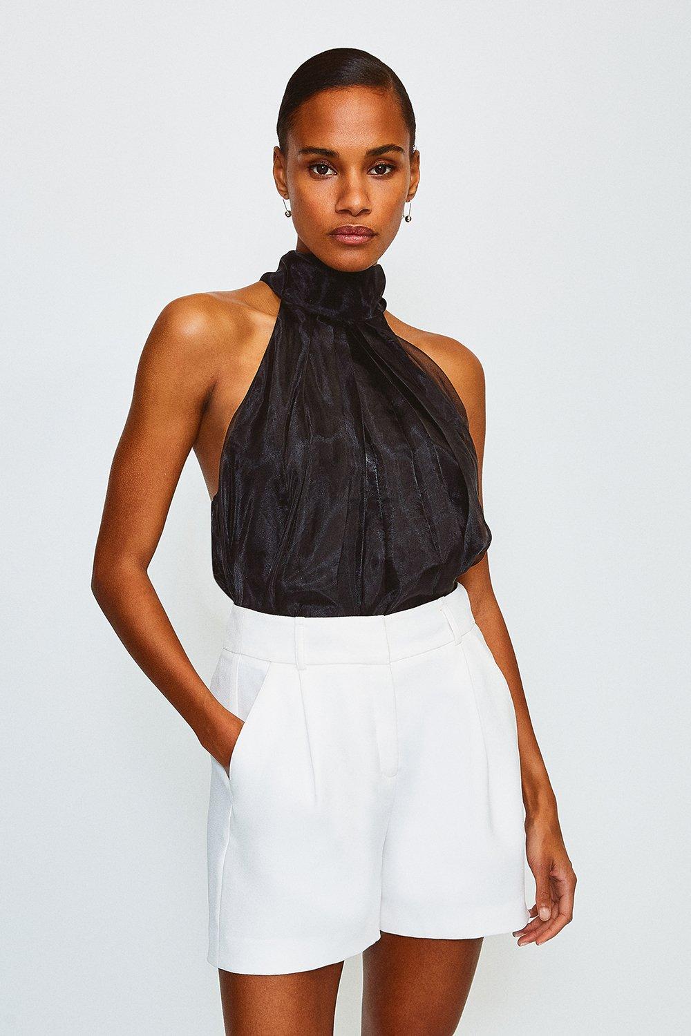 karen millen black top