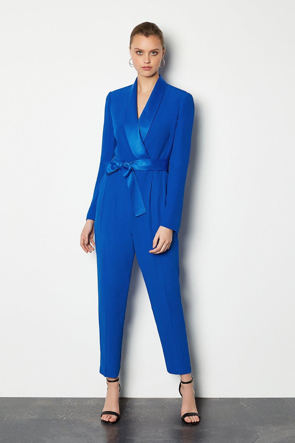 Karen millen store blue jumpsuit