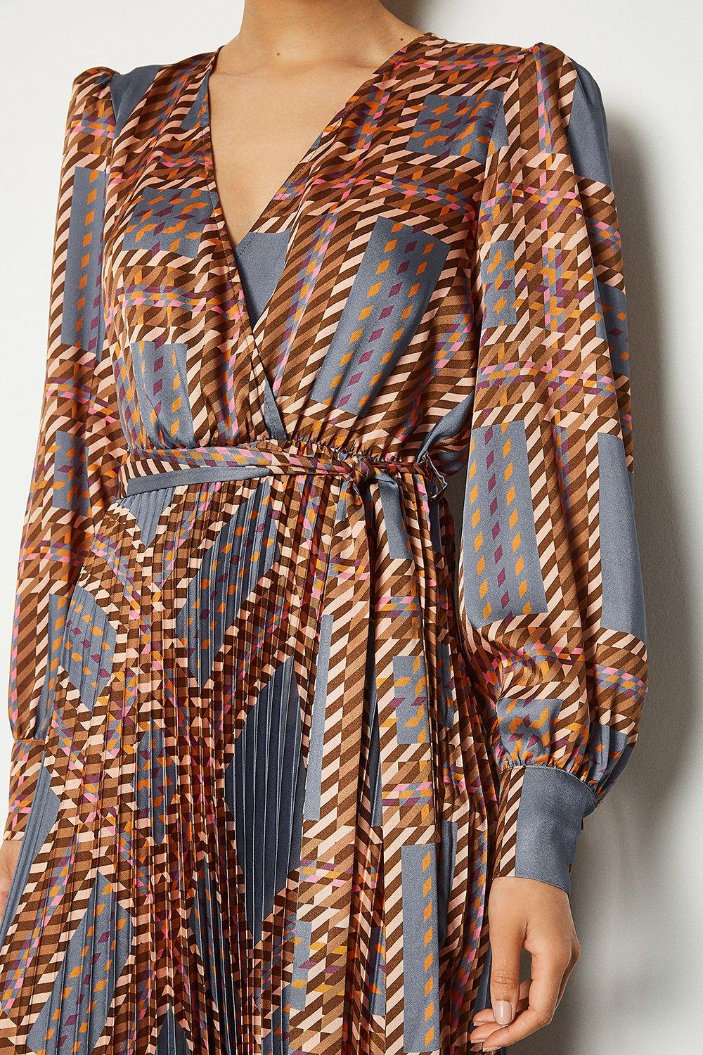 karen millen star print midi dress