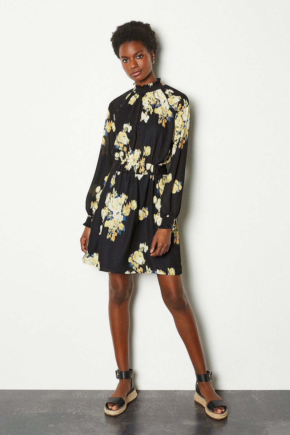 karen millen laser cut floral dress