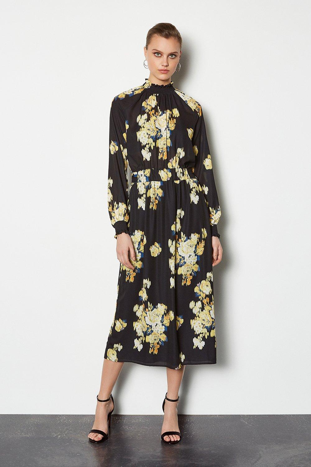 karen millen floral midi dress