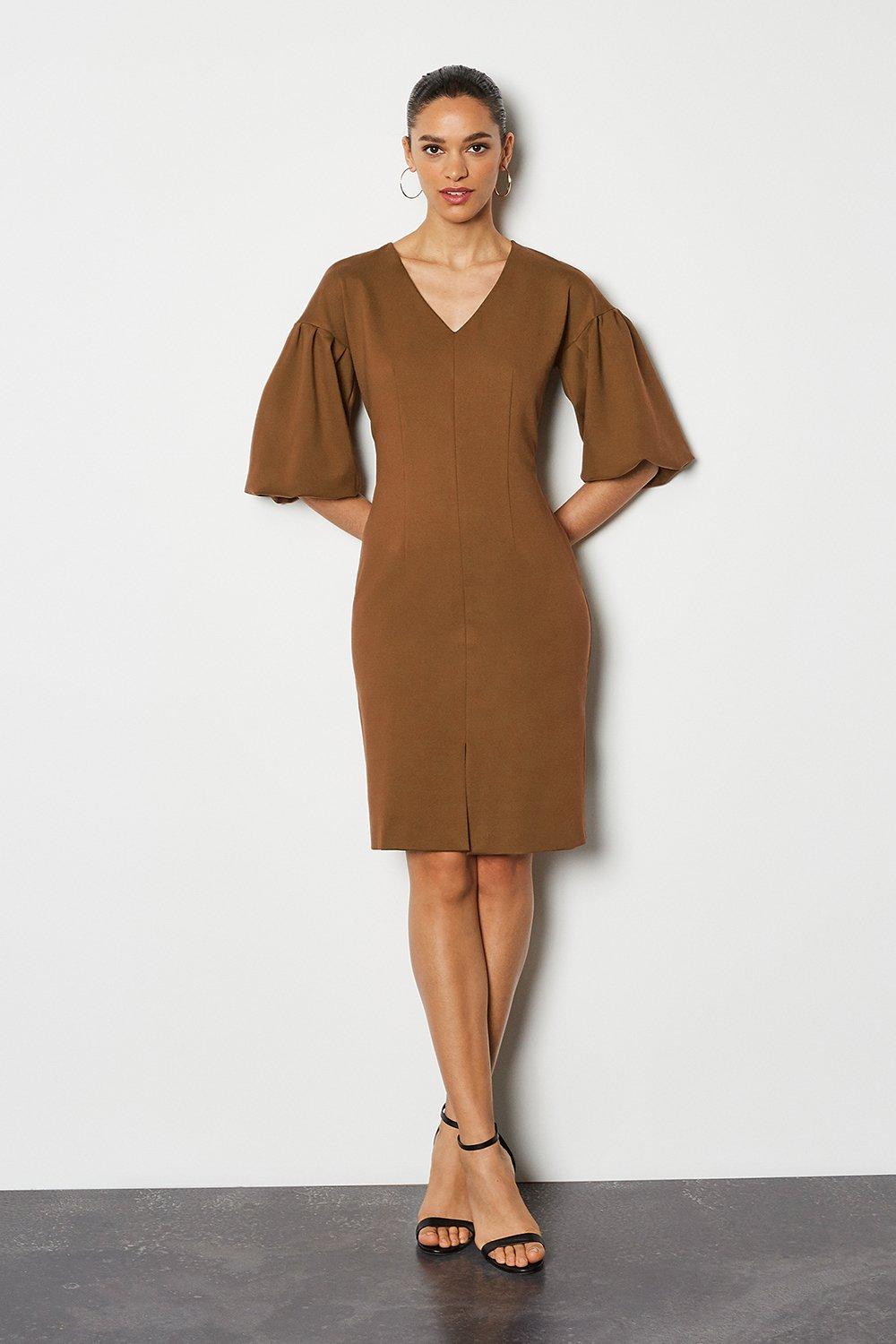 ponte shift dress