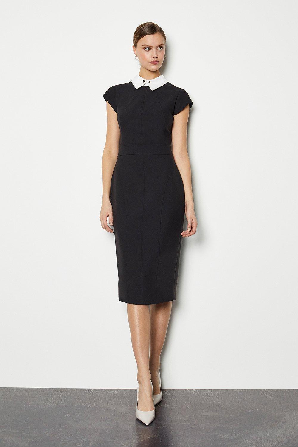 karen millen black pencil dress