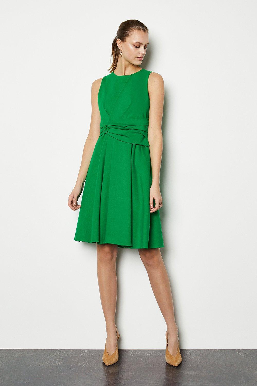 karen millen gathered waist dress