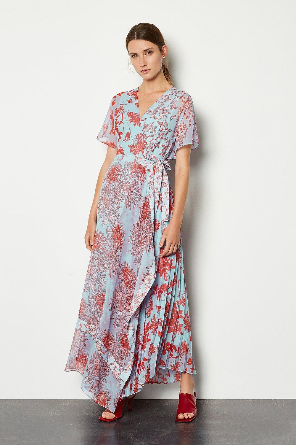karen millen red dress sale