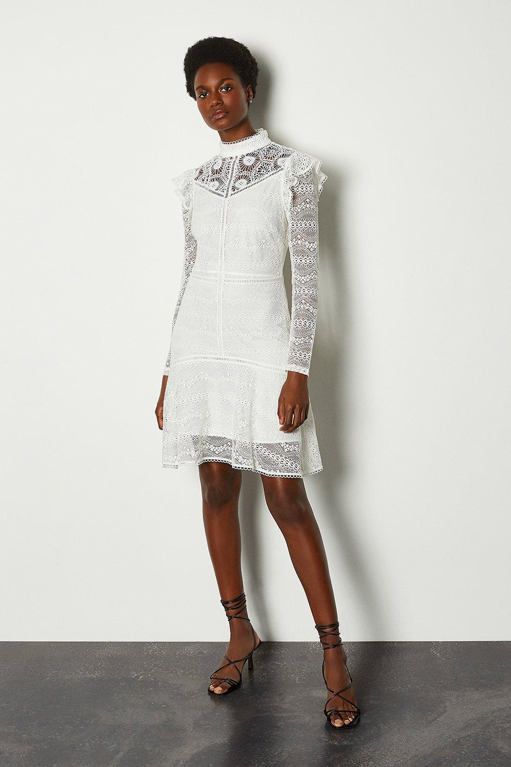 karen millen lime lace dress