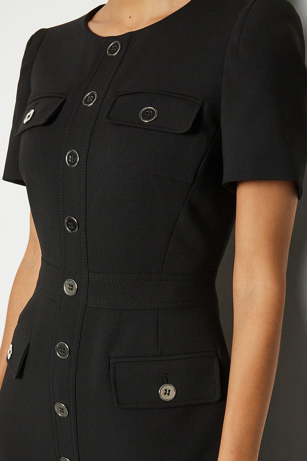 karen millen denim utility dress