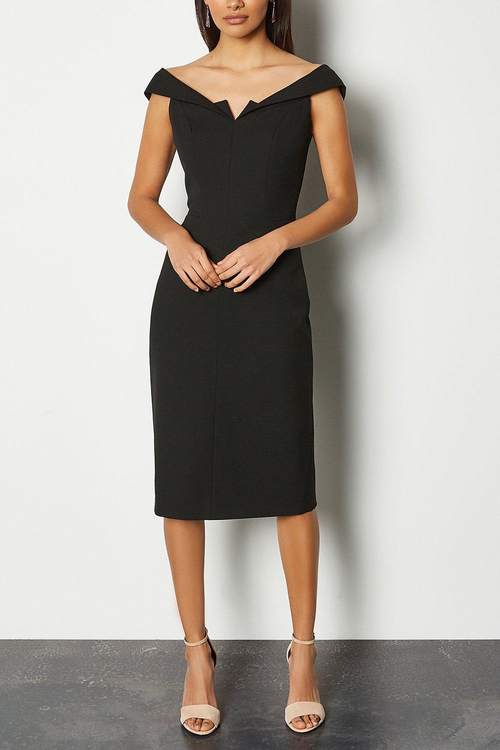 karen millen black pencil dress