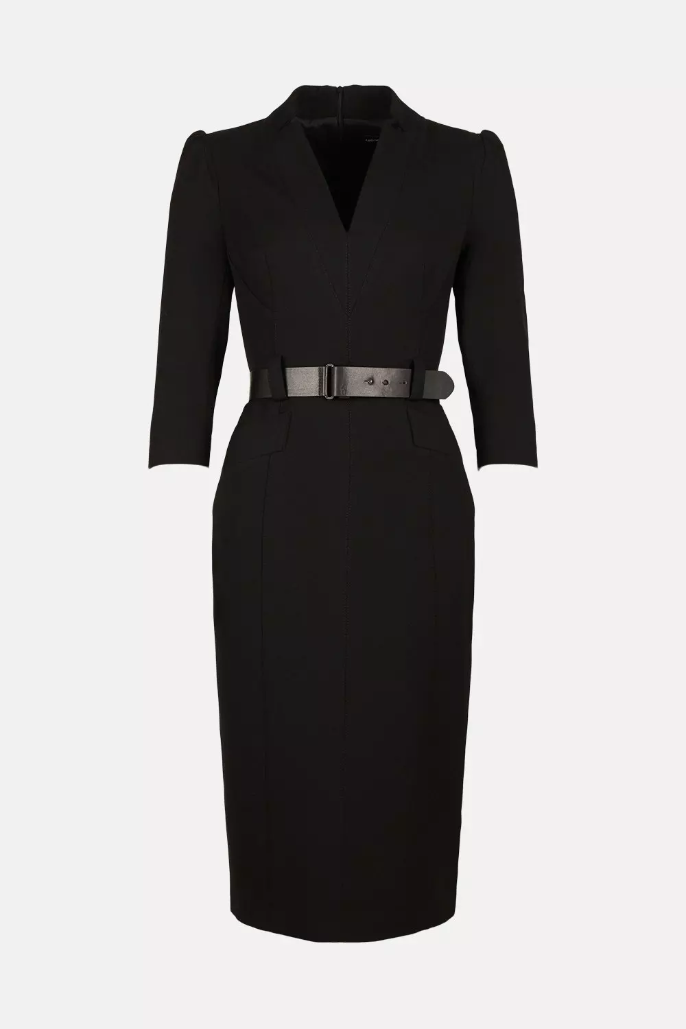 Forever Belted Midi Pencil Dress | Karen Millen