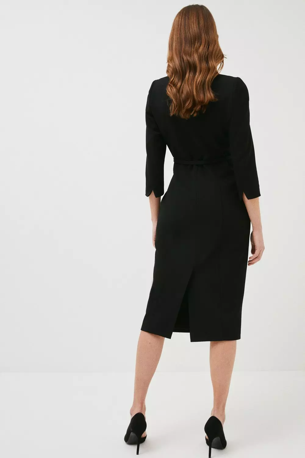 Karen millen shop black midi dress