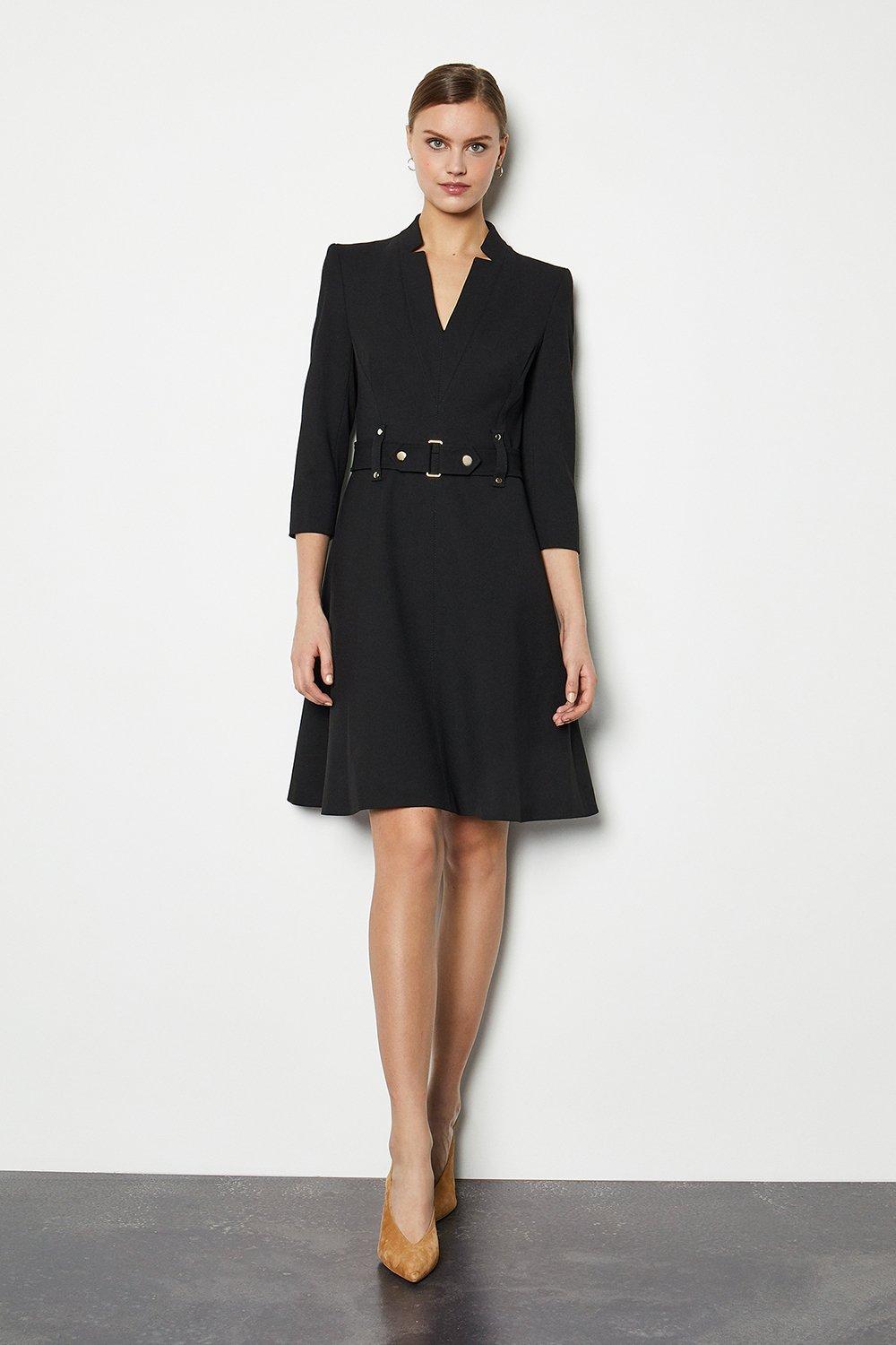 Forever Cinch Waist A Line Dress Karen Millen