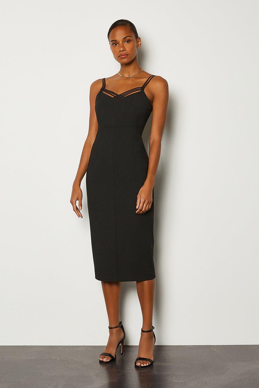 karen millen strappy pencil dress