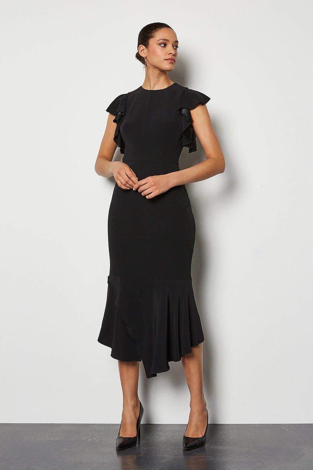 karen millen fit and flare dress