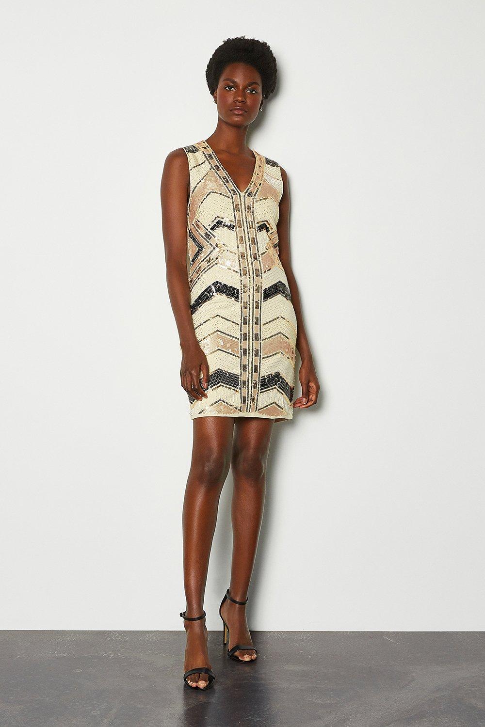 karen millen beaded dress